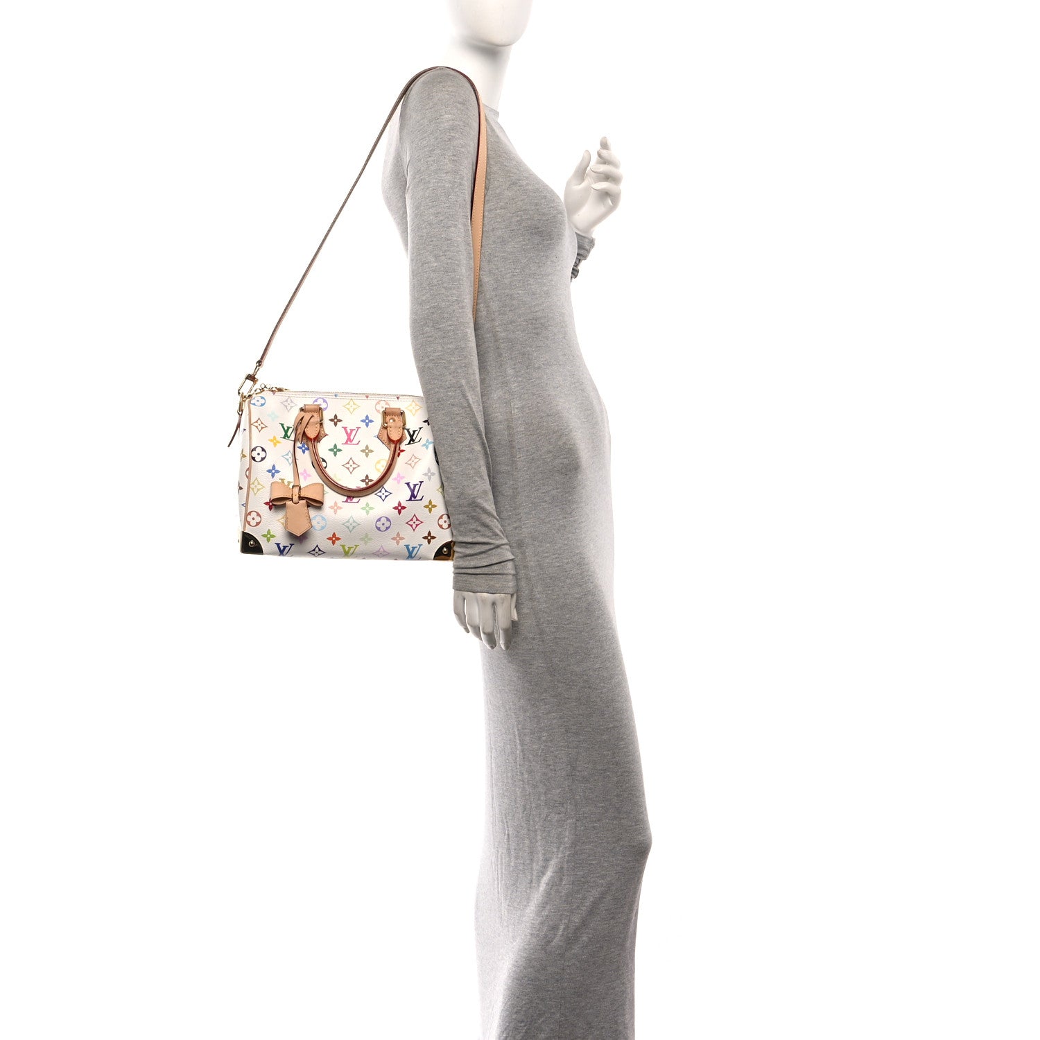 Louis Vuitton LV X TM Monogram Multicolor Speedy Bandouliere 25 White 2 of 10