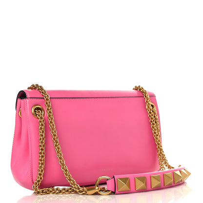 Valentino Garavani Nappa Stud Sign Shoulder Bag Feminine Pink 3 of 11