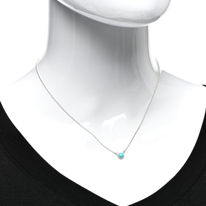 Tiffany Sterling Silver Turquoise Elsa Peretti Color by the Yard Pendant Necklace 2 of 4