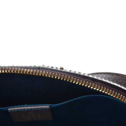 Gucci GG Supreme Monogram Textured Dollar Calfskin Web Small Ophidia Dome Shoulder Bag Beige Ebony New Acero 14 of 14