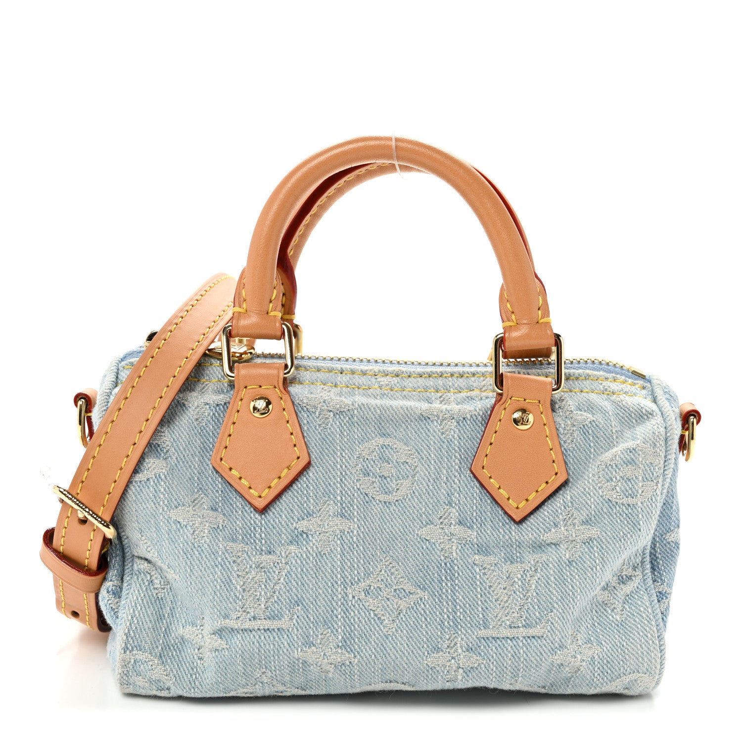 Louis Vuitton Monogram Denim Nano Speedy Sky Blue 1 of 9