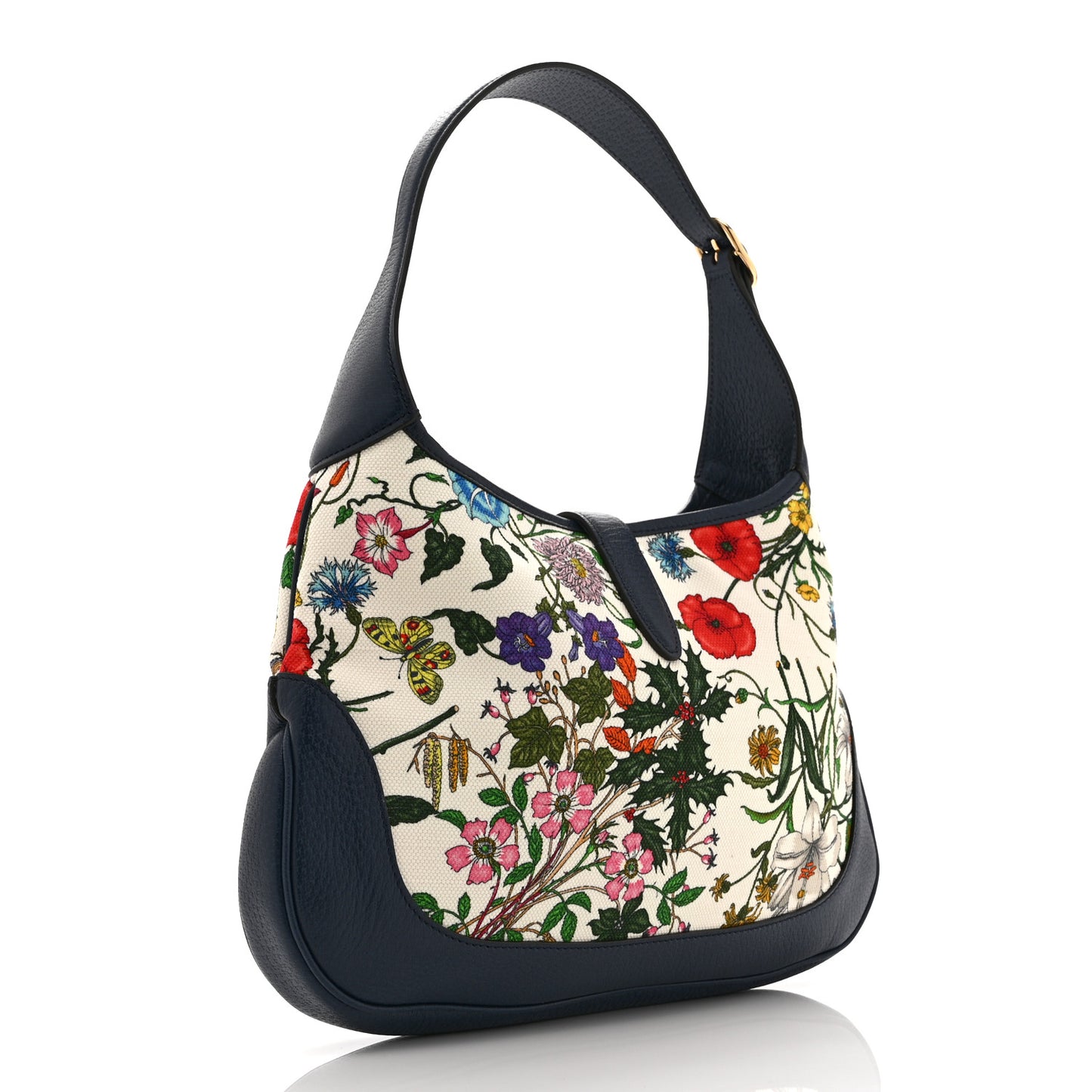 Canvas Flora Medium Jackie Hobo Blue Agata