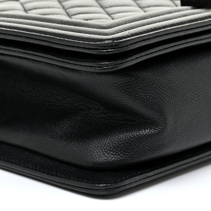 Chanel Caviar Quilted Medium Boy Flap So Black 9 of 13