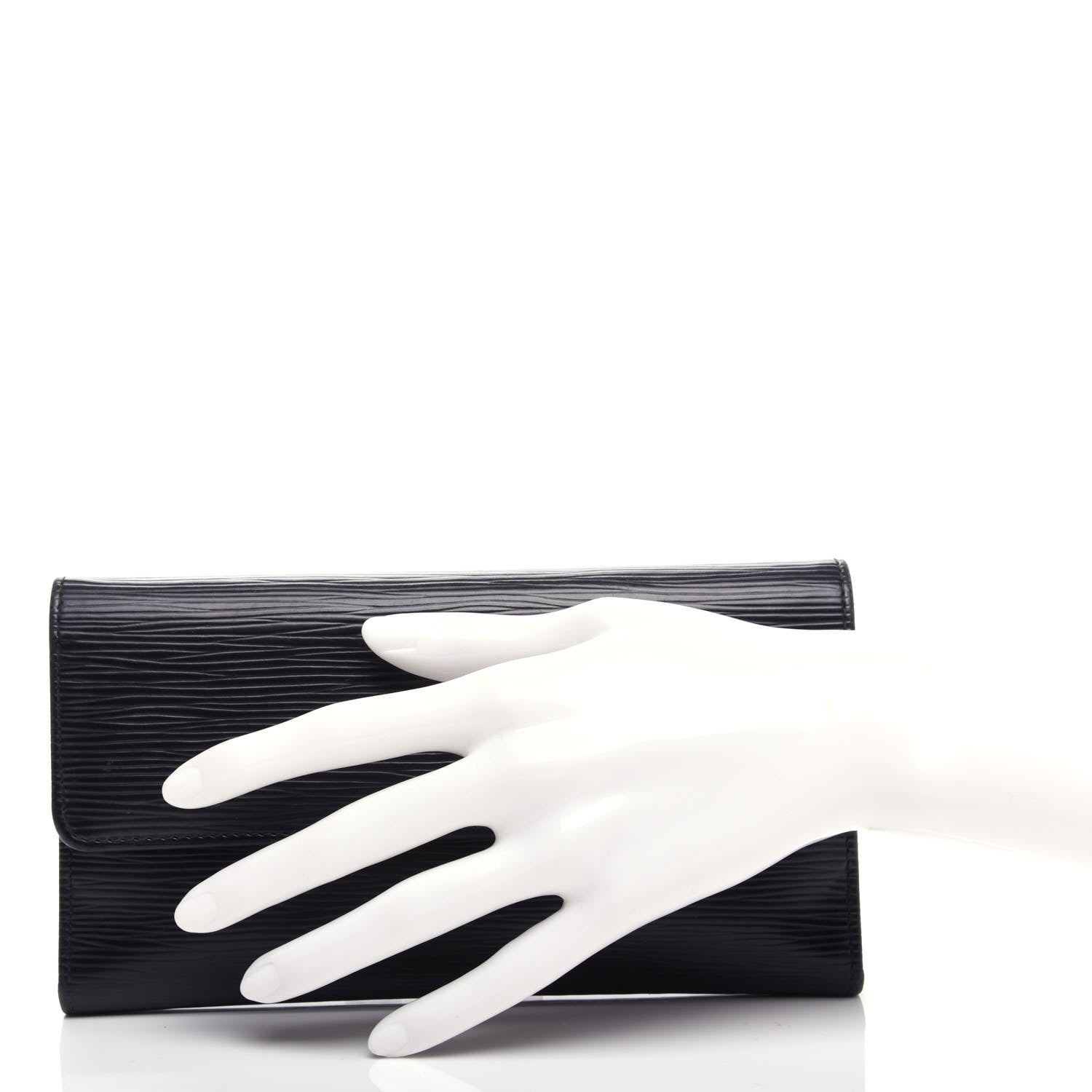 Louis Vuitton Epi Porte Tresor International Wallet Black 2 of 8