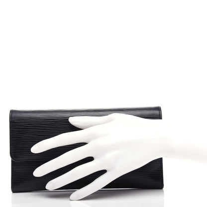 Louis Vuitton Epi Porte Tresor International Wallet Black 2 of 8