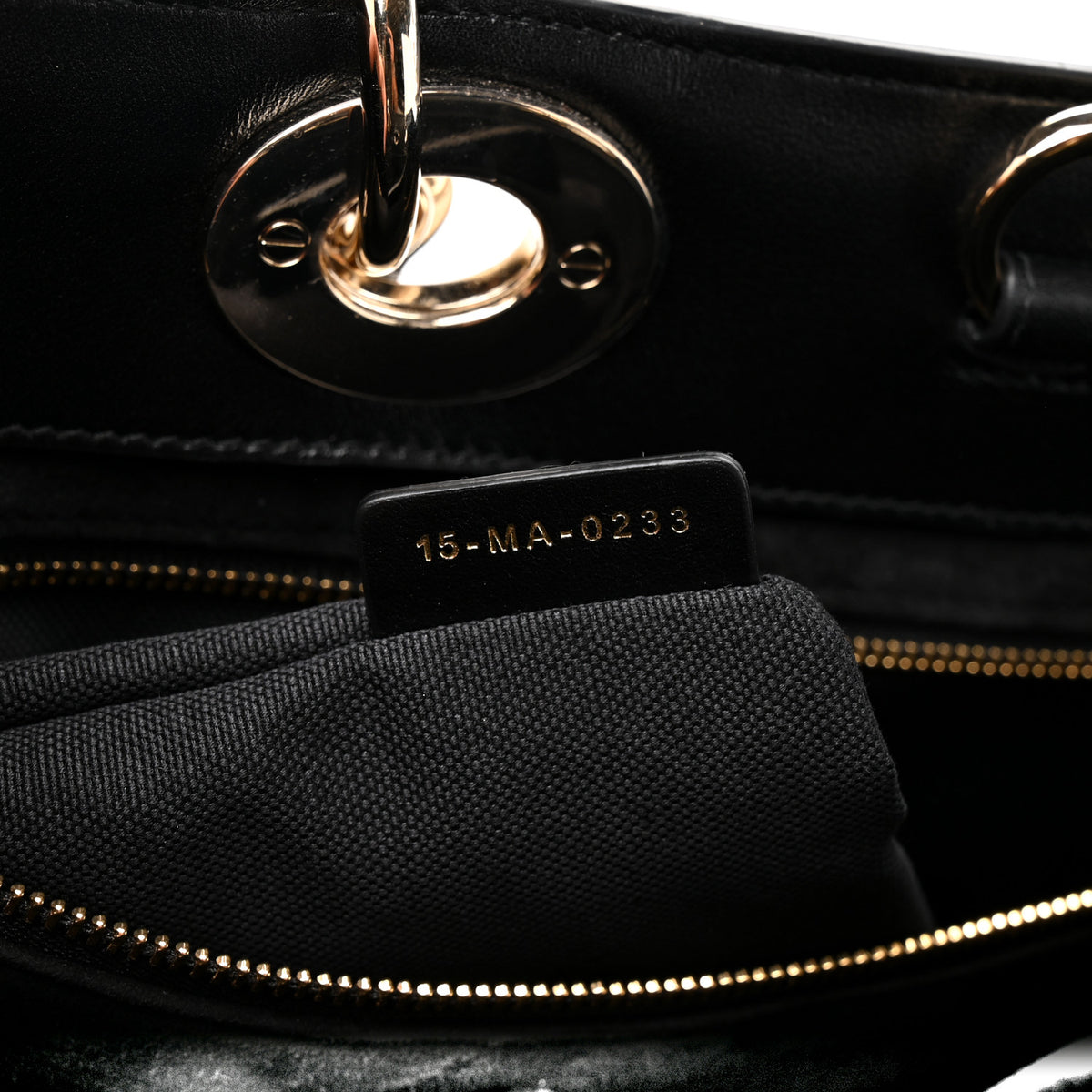 Christian Dior Lambskin Cannage Large The Lady 95.22 Black 7 of 11