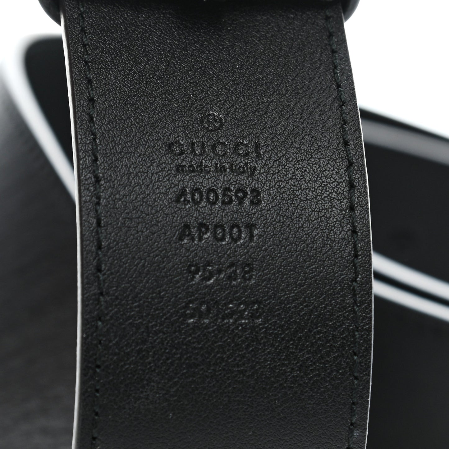 Calfskin Double G 40mm Belt 95 38 Black