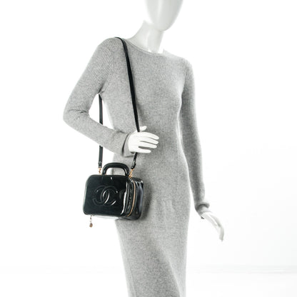 Chanel Patent Vanity Cosmetic Case Black 2 of 7