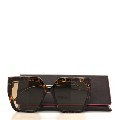 Fendi Acetate Metal F is Fendi FF Butterfly Sunglasses FF 0410/S Havana 7 of 7