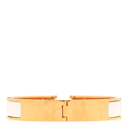 Hermes Enamel Narrow Clic Clac H Bracelet PM White 3 of 5