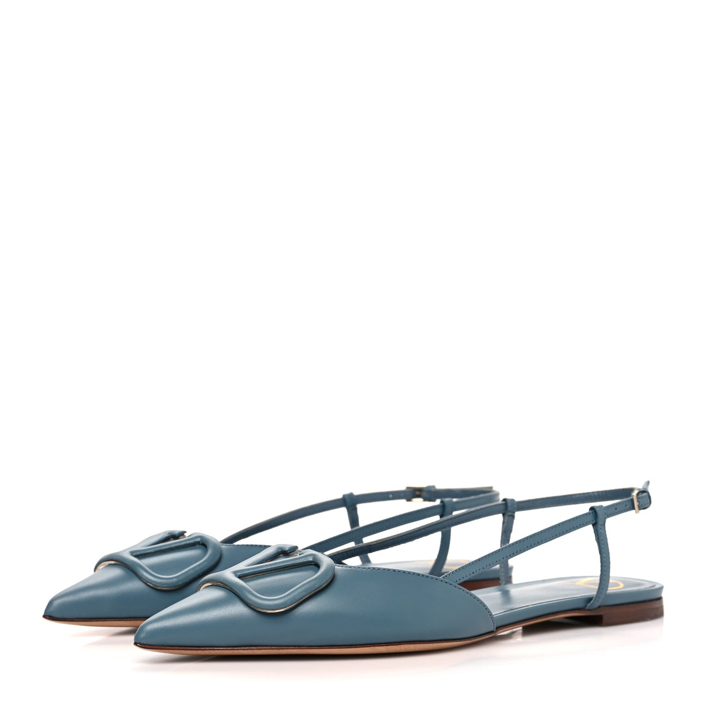 Nappa Vlogo Slingback Flats 37 Amadeus