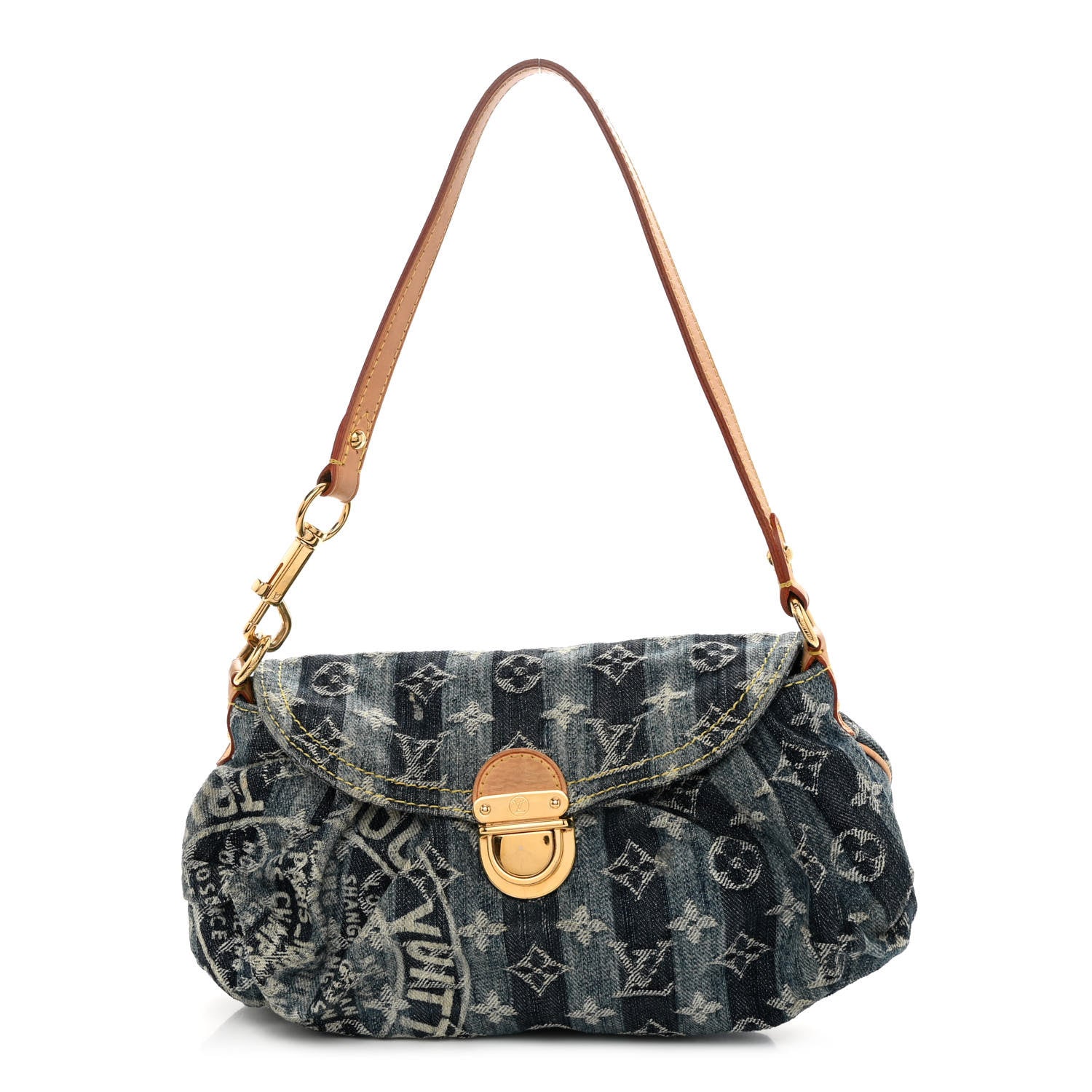 Louis Vuitton Denim Raye Mini Pleaty 1 of 9