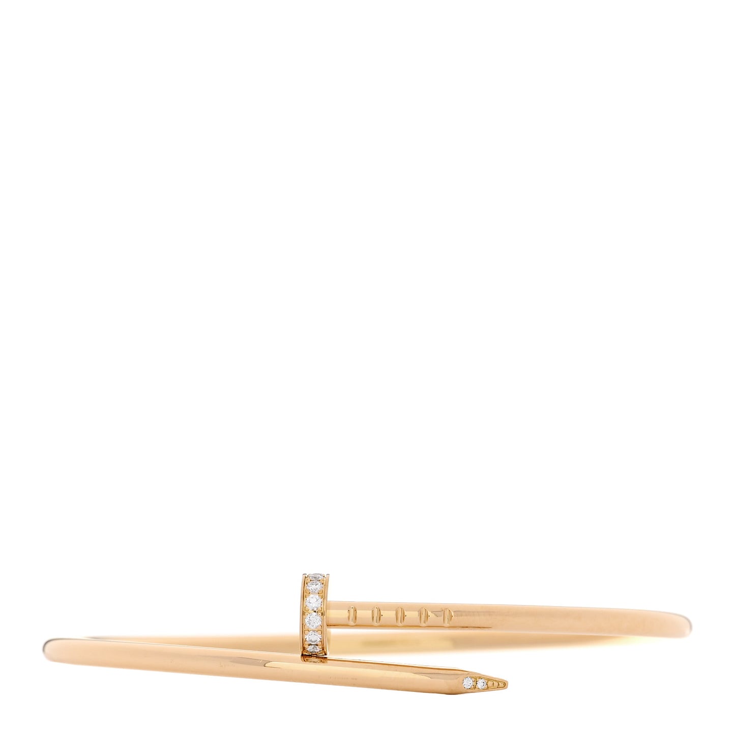 18K Yellow Gold Diamond Small Juste Un Clou Bracelet 16