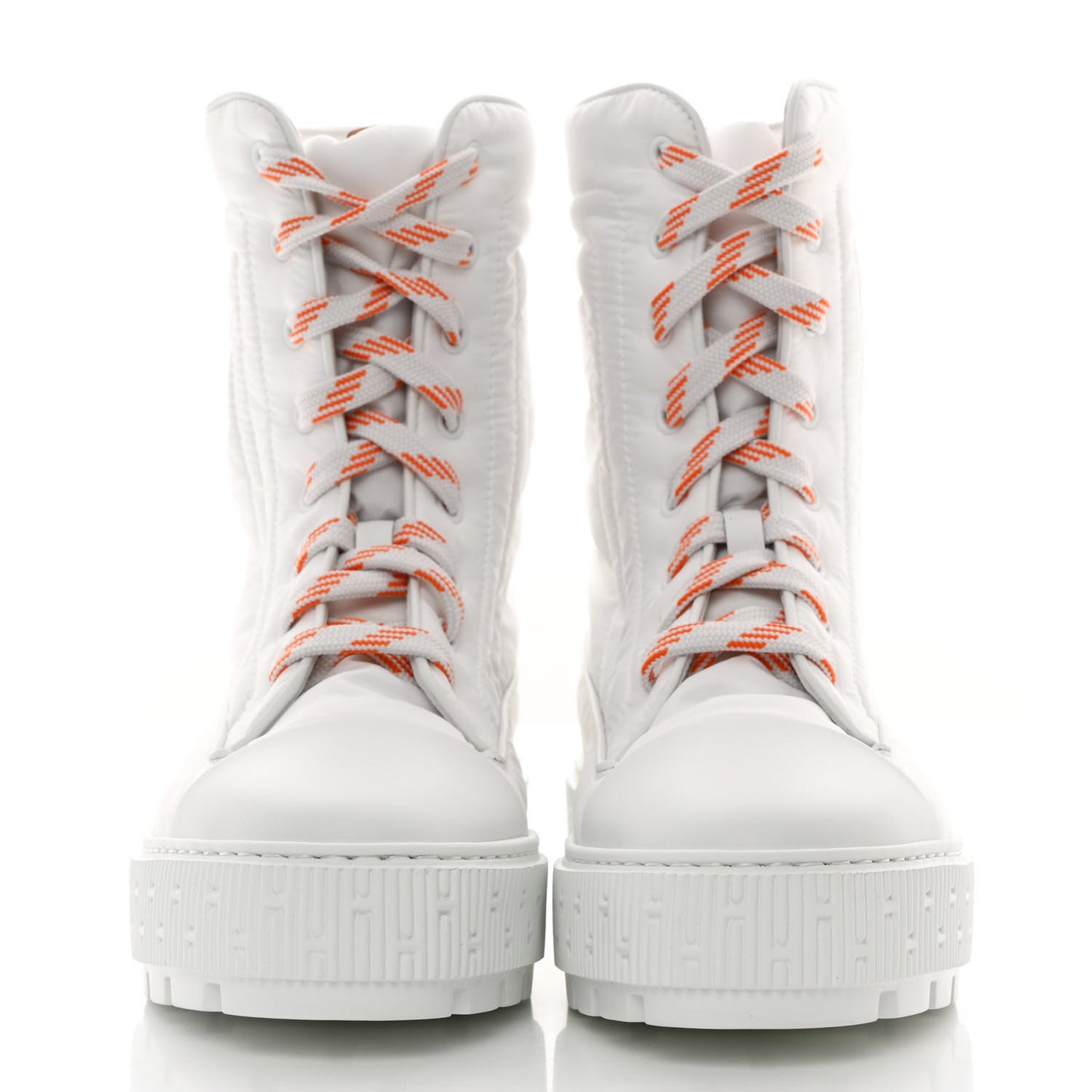 Calfskin Parachute Fresh Ankle Boots 38 White