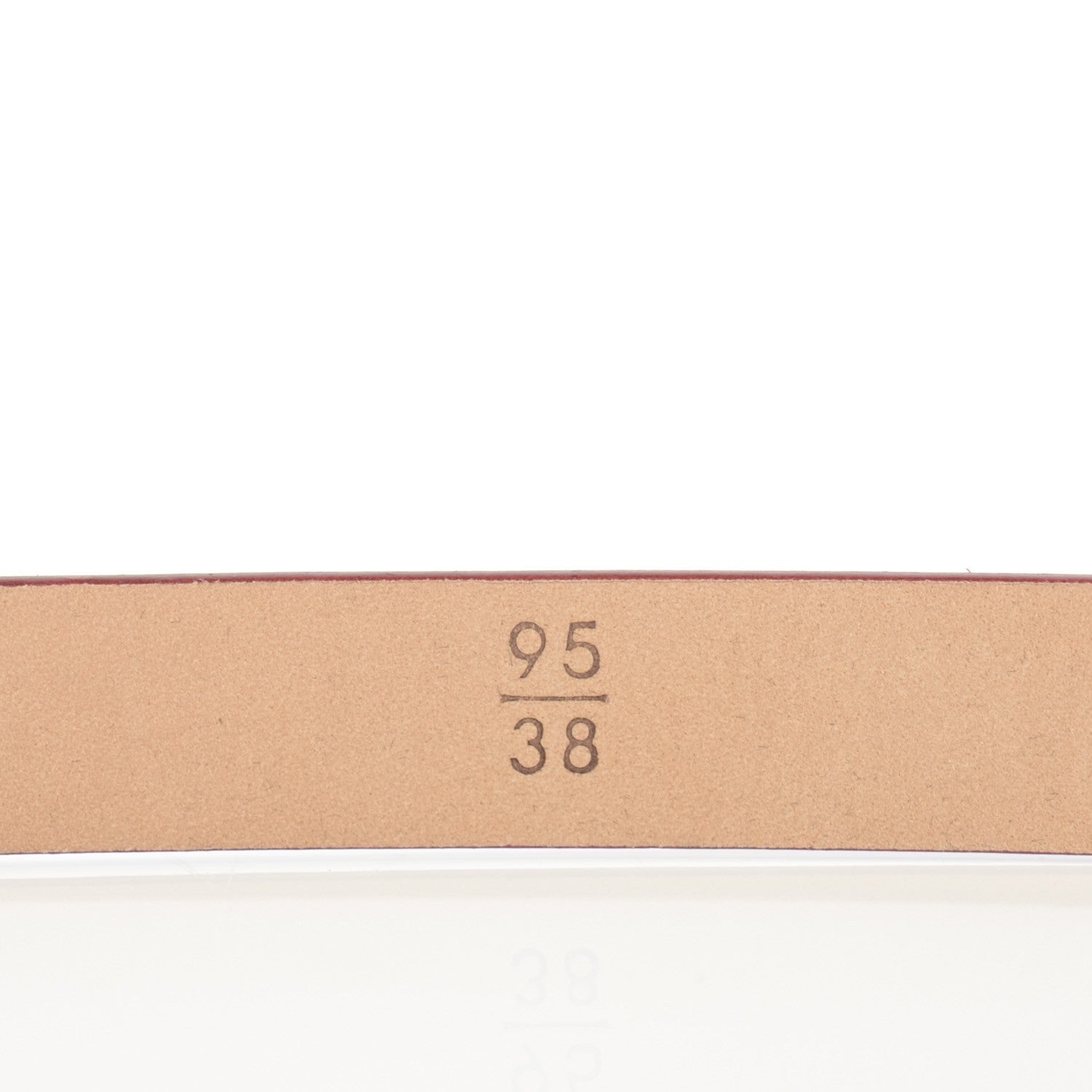 Chanel Patent Calfskin CC Logo Skinny Belt 95 38 Red 5 of 8