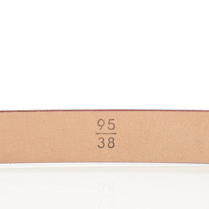 Chanel Patent Calfskin CC Logo Skinny Belt 95 38 Red 5 of 8