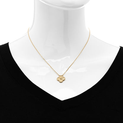 Van Cleef & Arpels 18K Yellow Gold Vintage Alhambra Pendant Necklace 2 of 5