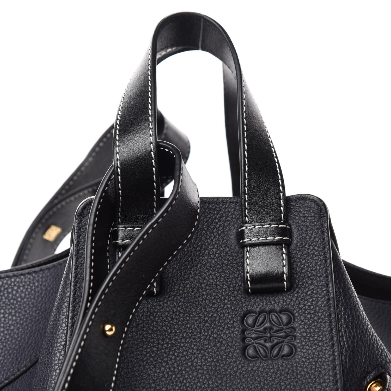 Loewe Calfskin Small Hammock Shoulder Bag Midnight Blue Black 16 of 16