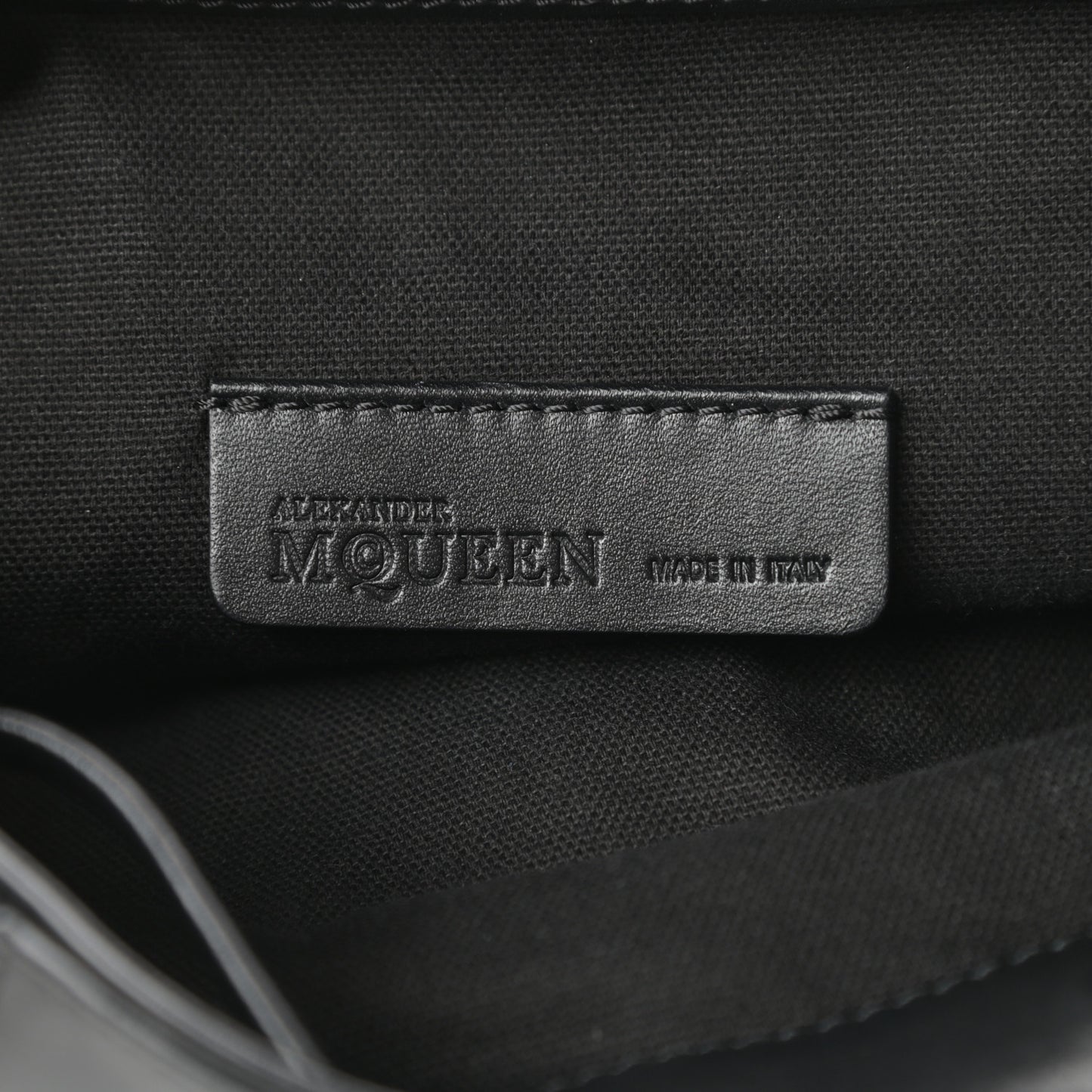 Calfskin Studded Padlock Backpack Black