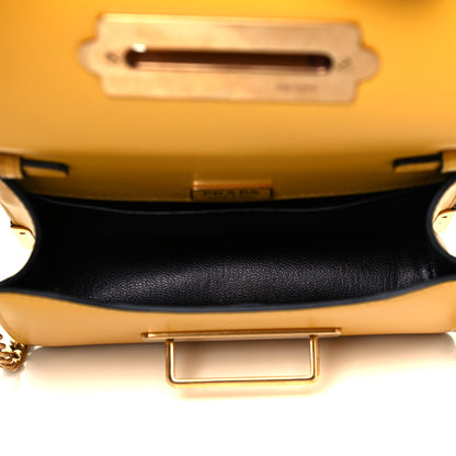 Prada Saffiano City Calf Cahier Bag Soleil 5 of 9