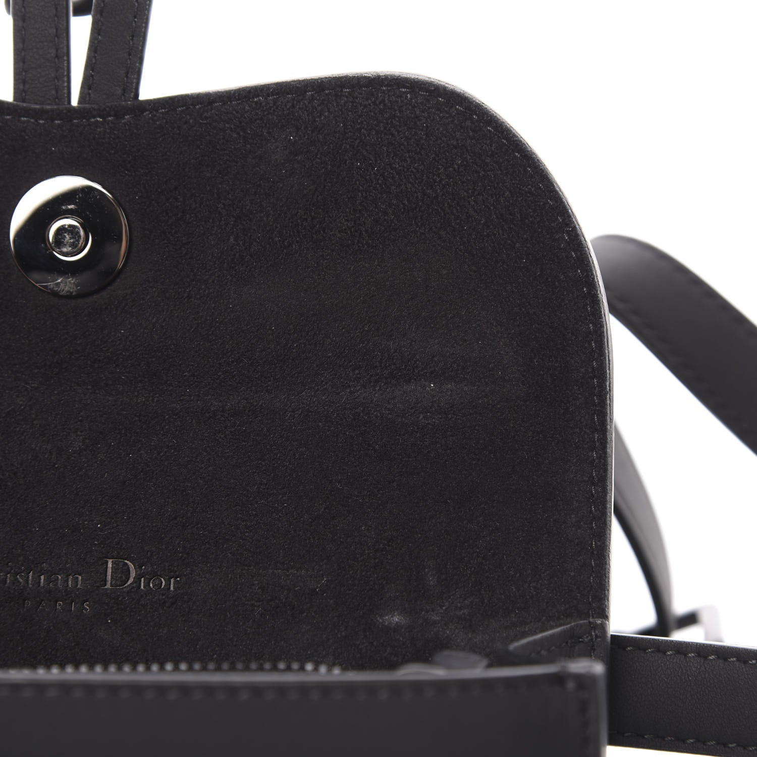 Christian Dior Ultra Matte Calfskin Saddle Belt Bag Black 12 of 13