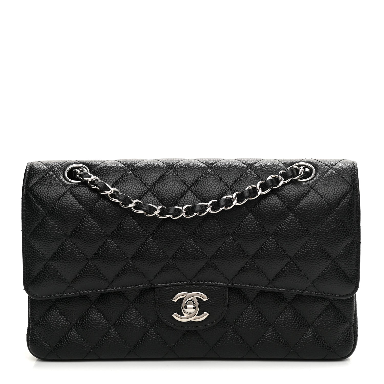 Chanel Caviar Quilted Medium Double Flap Black 1 of 9