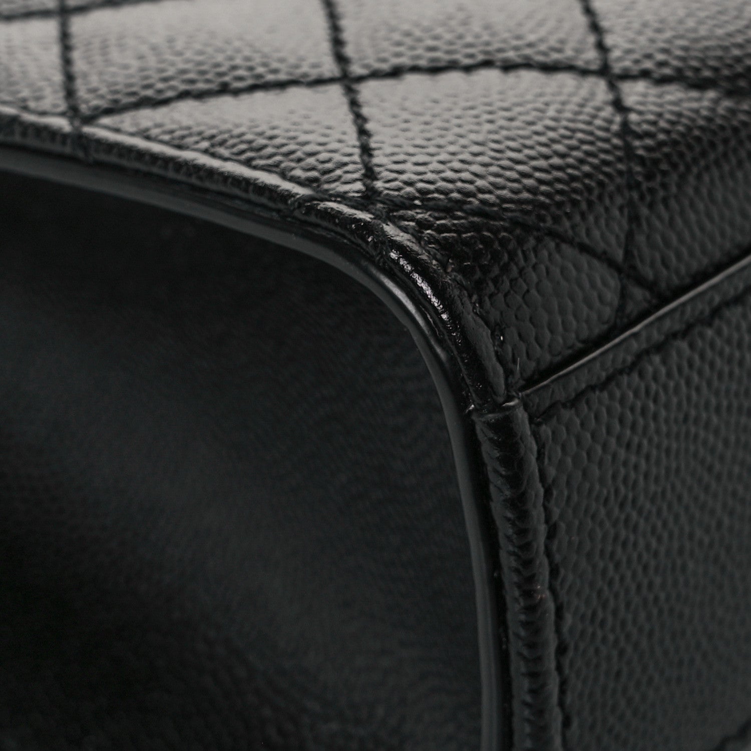 Saint Laurent Grain De Poudre Textured Mixed Matelasse Triquilt Medium Monogram Satchel Black 10 of 12