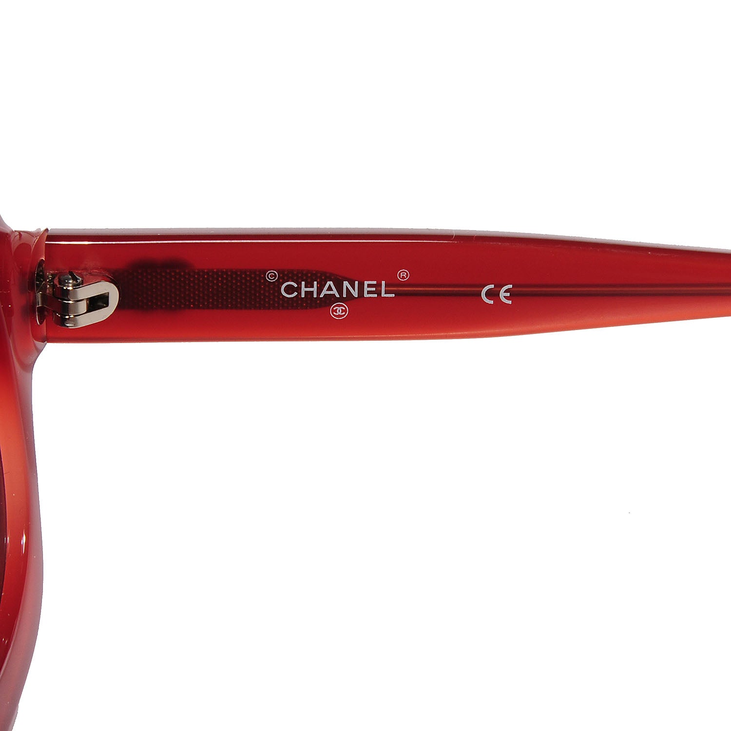 Chanel Round Sunglasses Red 71045 4 of 6