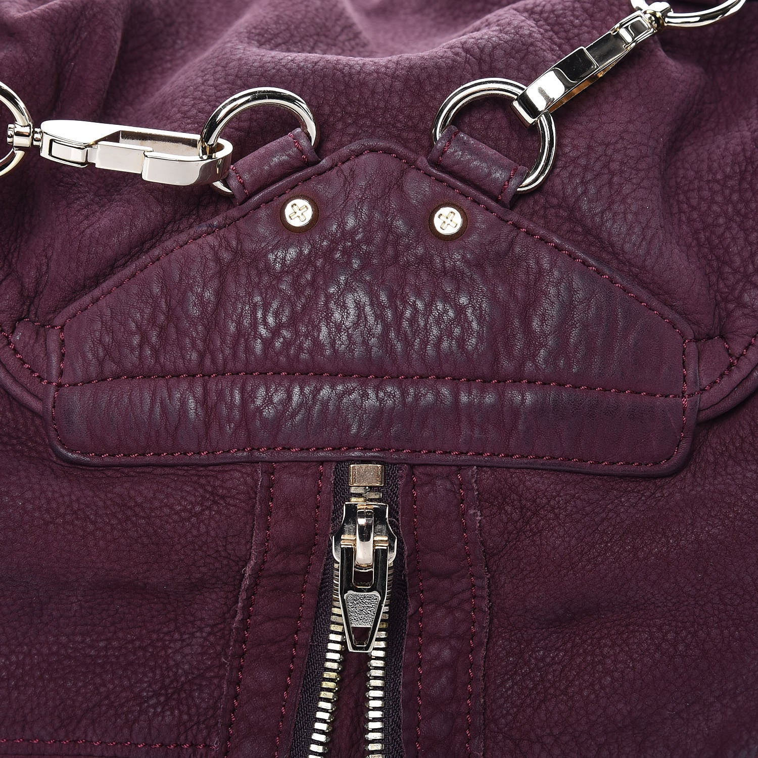 Alexander Wang Nubuck Marti Backpack Bag Burgundy 10 of 12