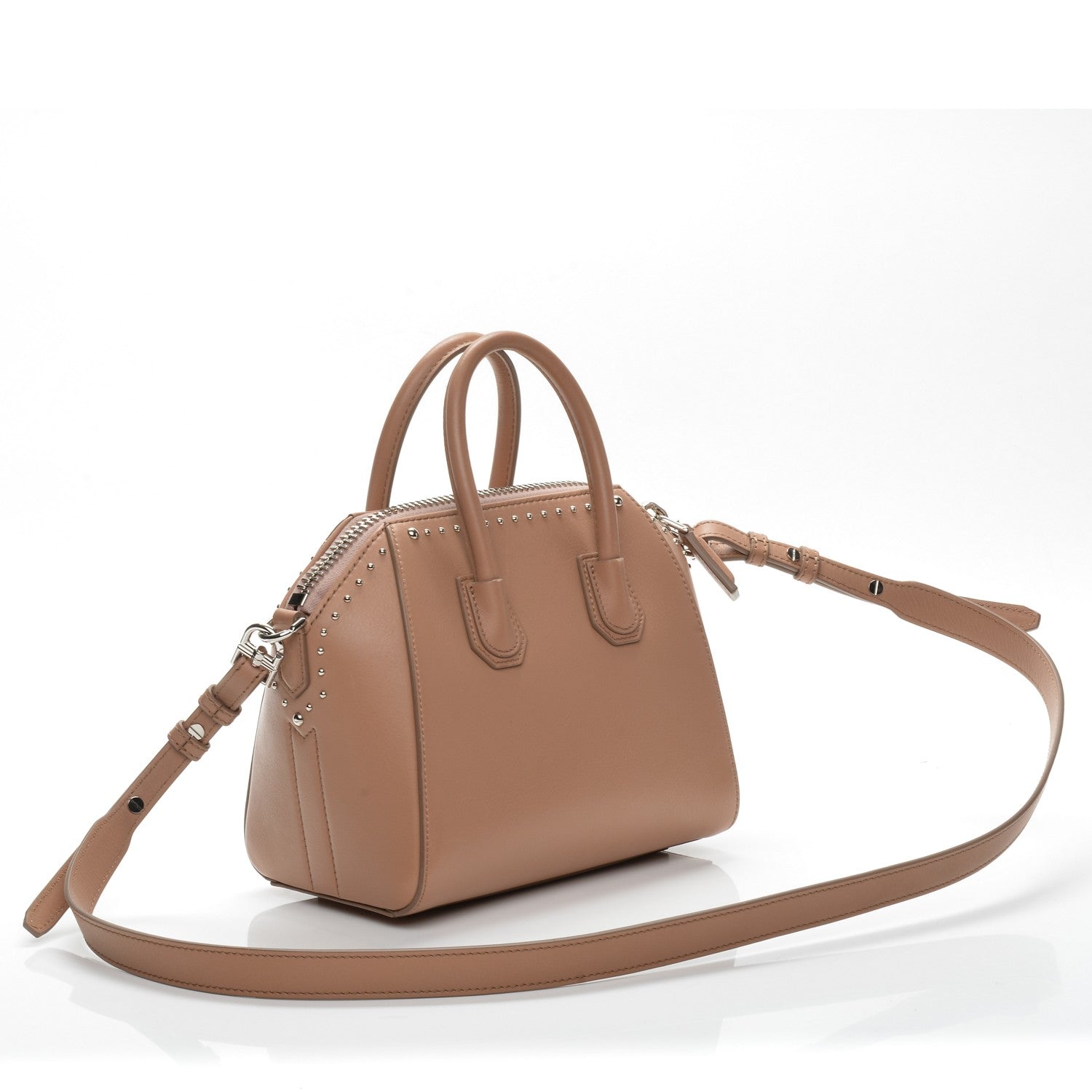 Givenchy Smooth Calfskin Mini Studded Antigona Old Pink 3 of 7