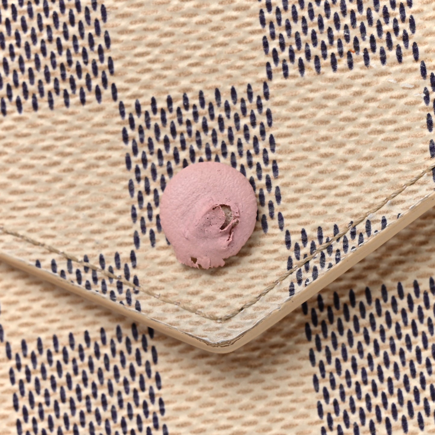 Damier Azur Victorine Wallet Rose Ballerine