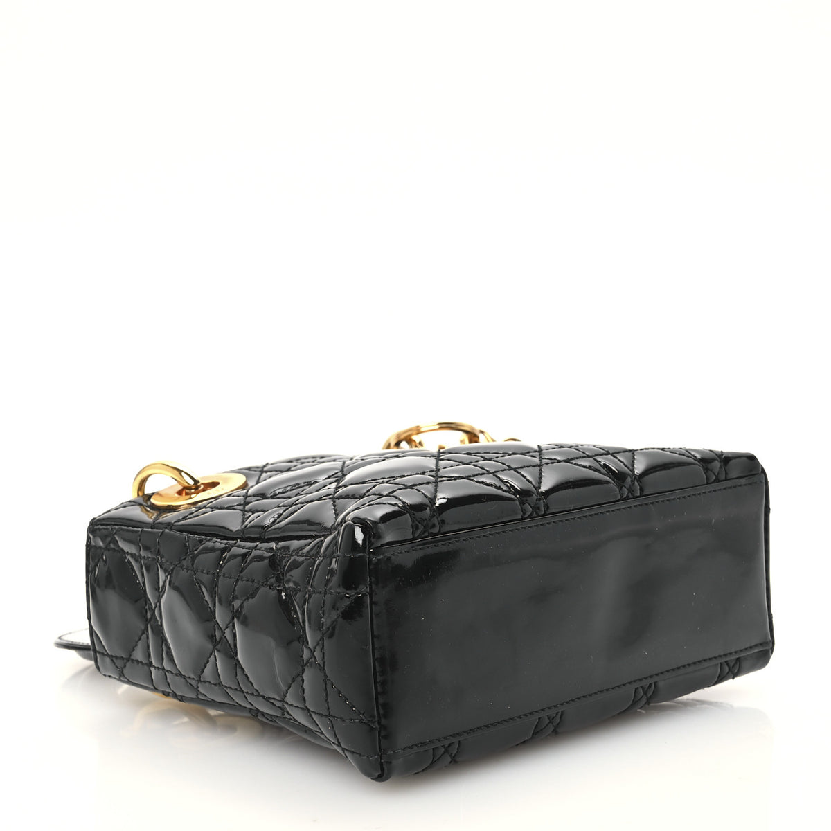 Christian Dior Patent Cannage Mini Lady Dior Black 4 of 10