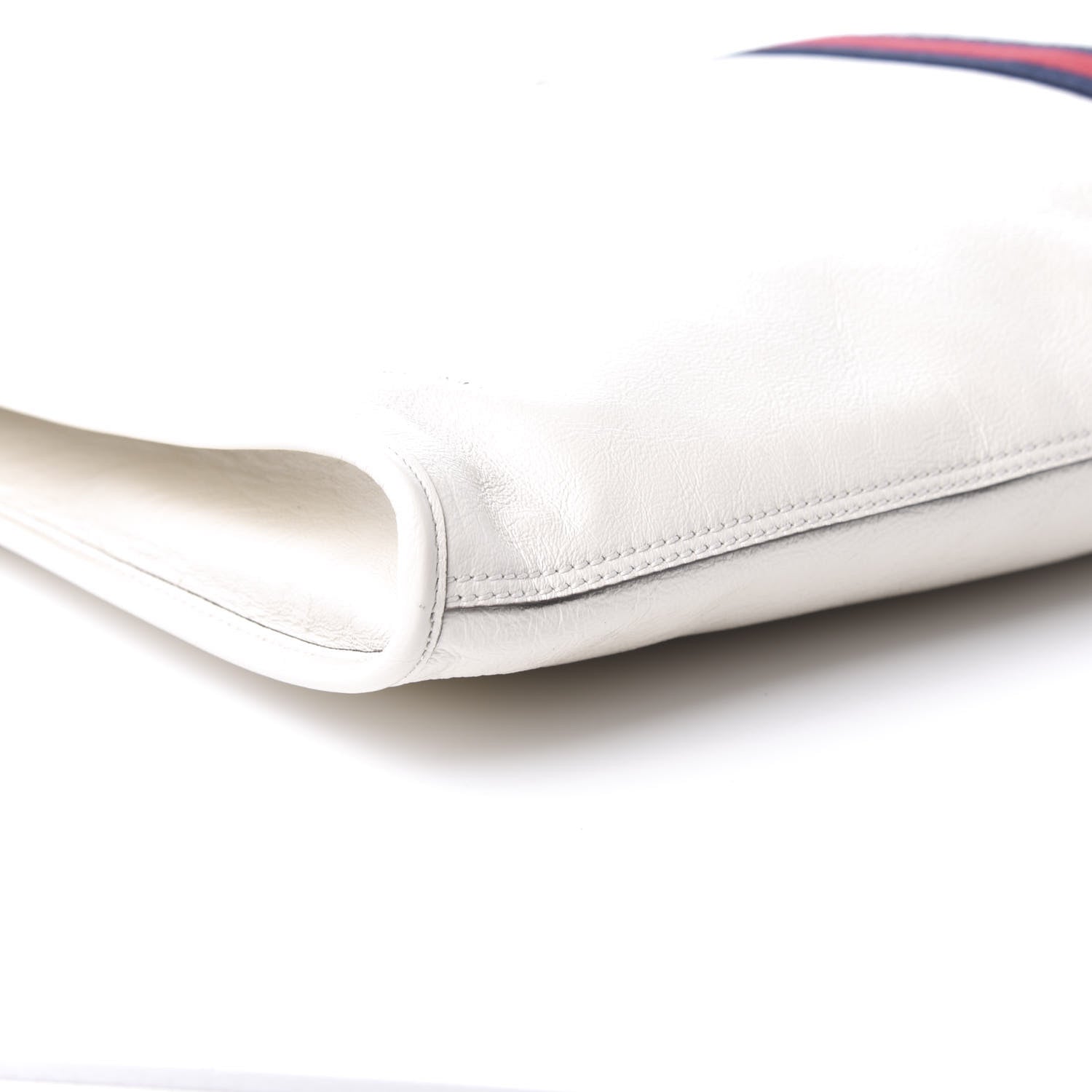 Gucci Calfskin Maxi Rajah Chain Tote White 5 of 8
