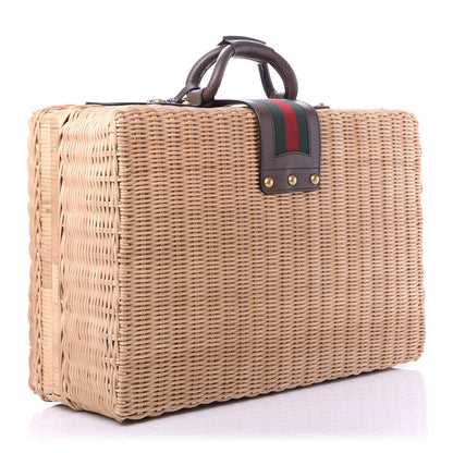 Gucci Wicker Web Suitcase 3 of 12