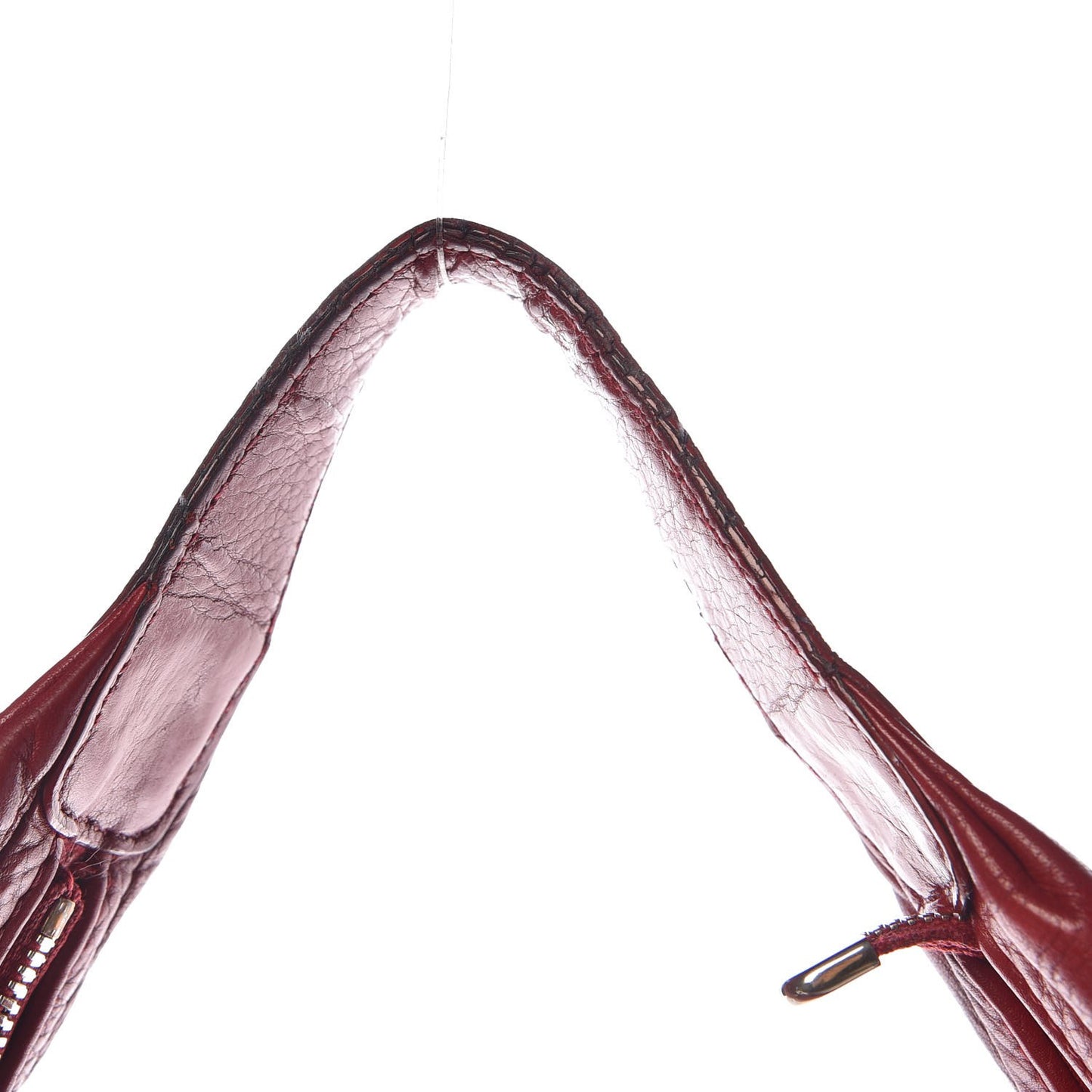 Pebbled Calfskin Large Soho Hobo Red