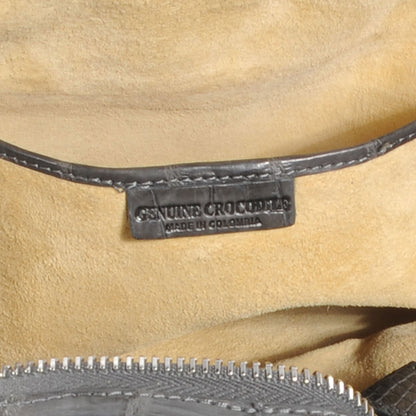Nancy Gonzalez Crocodile Satchel Grey 6 of 8
