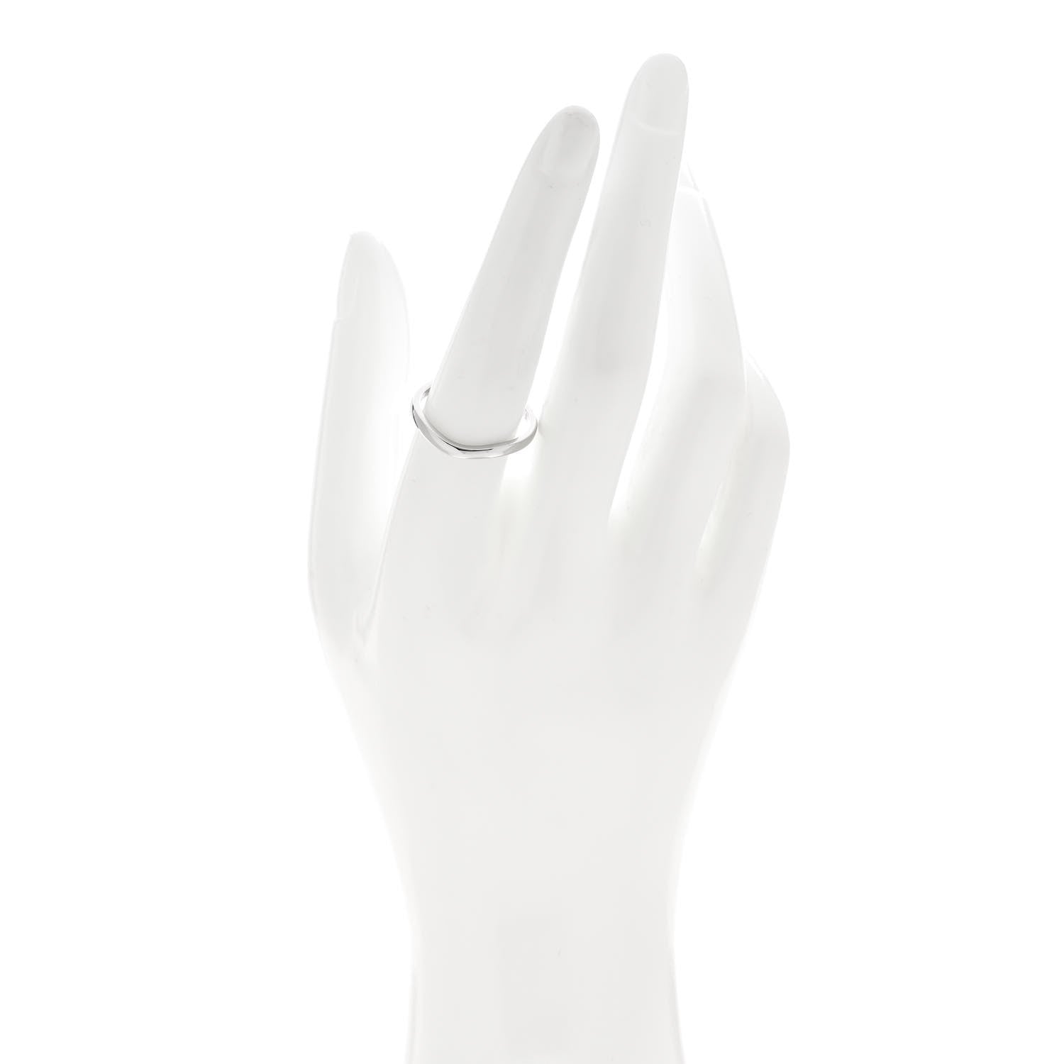 Cartier Platinum 2mm Ballerine Curved Wedding Band Ring 58 8.5 2 of 5