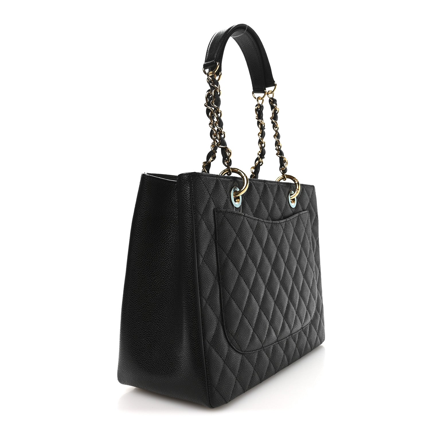 Chanel Caviar Quilted Grand Shopping Tote GST Black 3 of 11