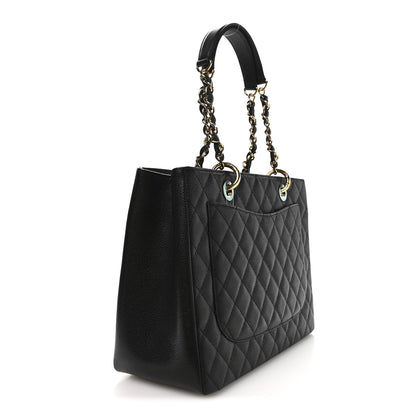 Chanel Caviar Quilted Grand Shopping Tote GST Black 3 of 11