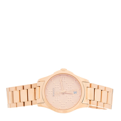 Gucci Stainless Steel 27mm G-Timeless Diamante Quartz Watch Rose 2 of 5