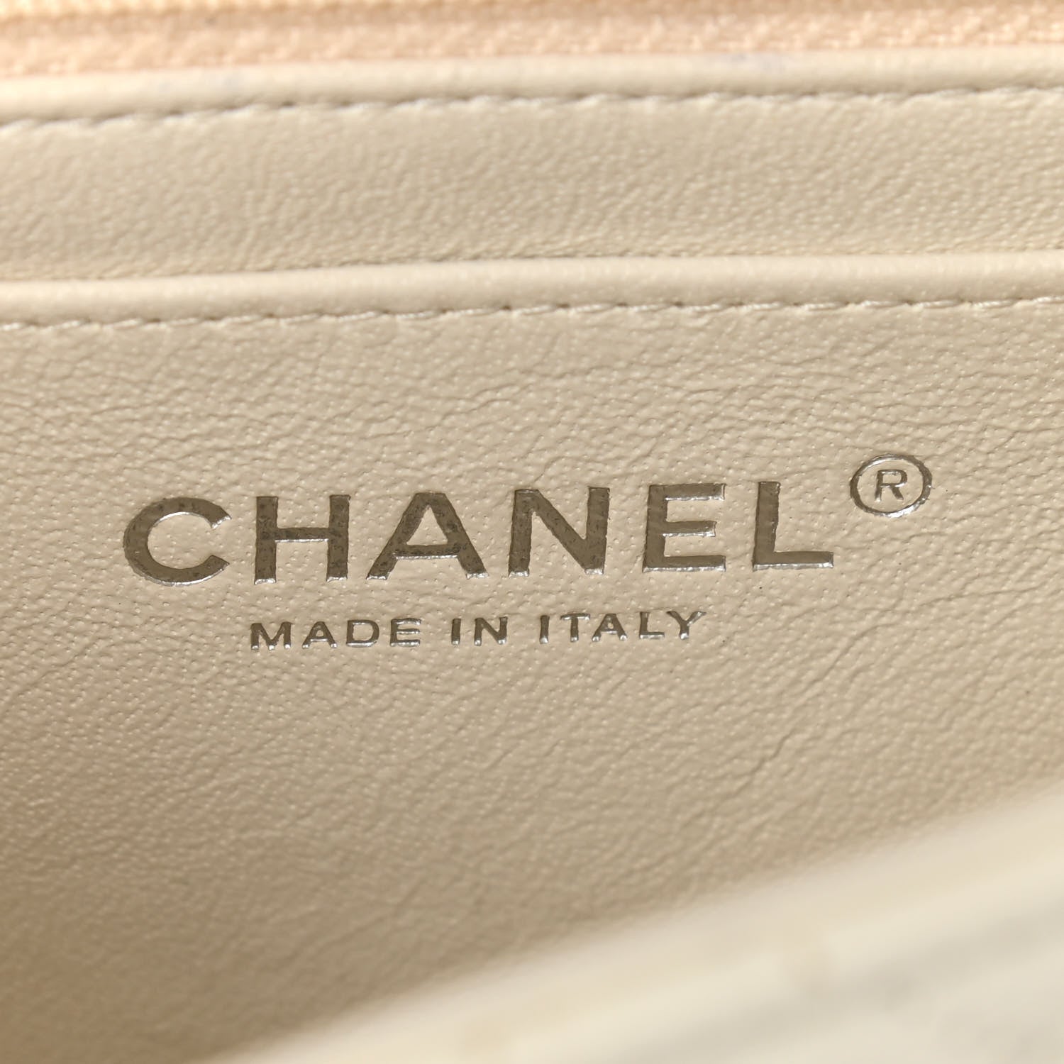 Chanel Crumpled Calfskin Quilted Mini Square Flap White 9 of 14
