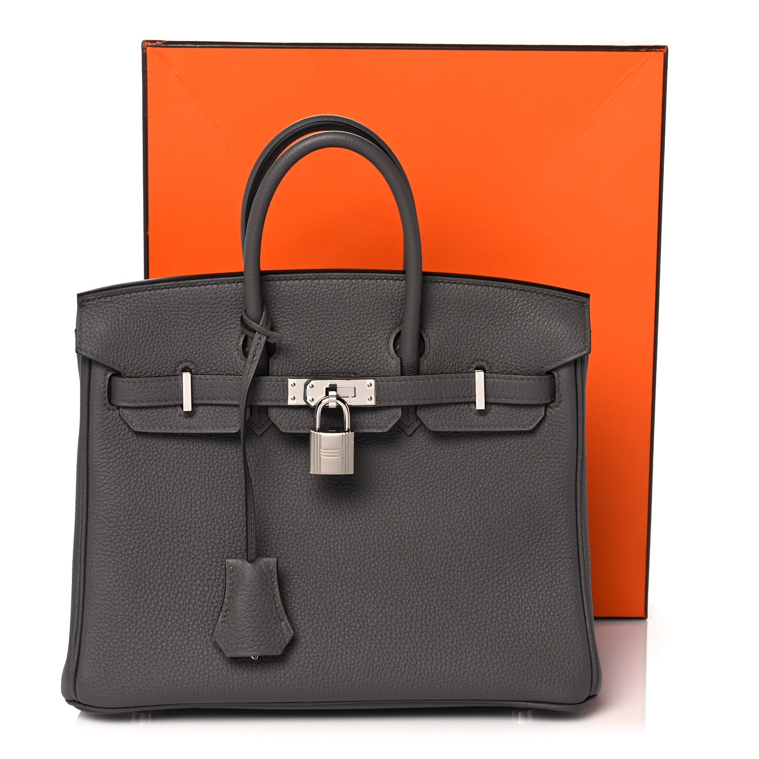 Hermes Togo Birkin 25 Etain 35 of 35