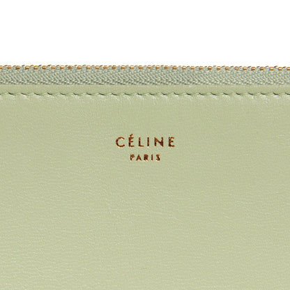 Celine Lambskin Bi-Color Solo Clutch Pouch Pistachio Black 6 of 8