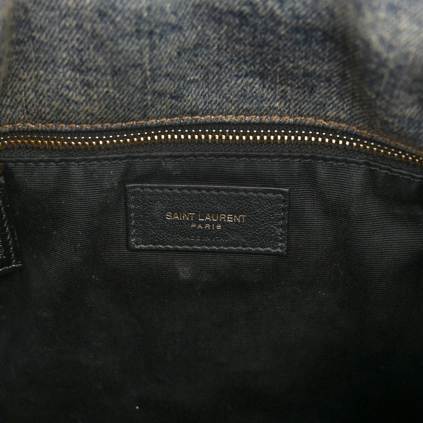 Denim Quilted Small Loulou Puffer Monogram Chain Satchel Blue Cinnamon