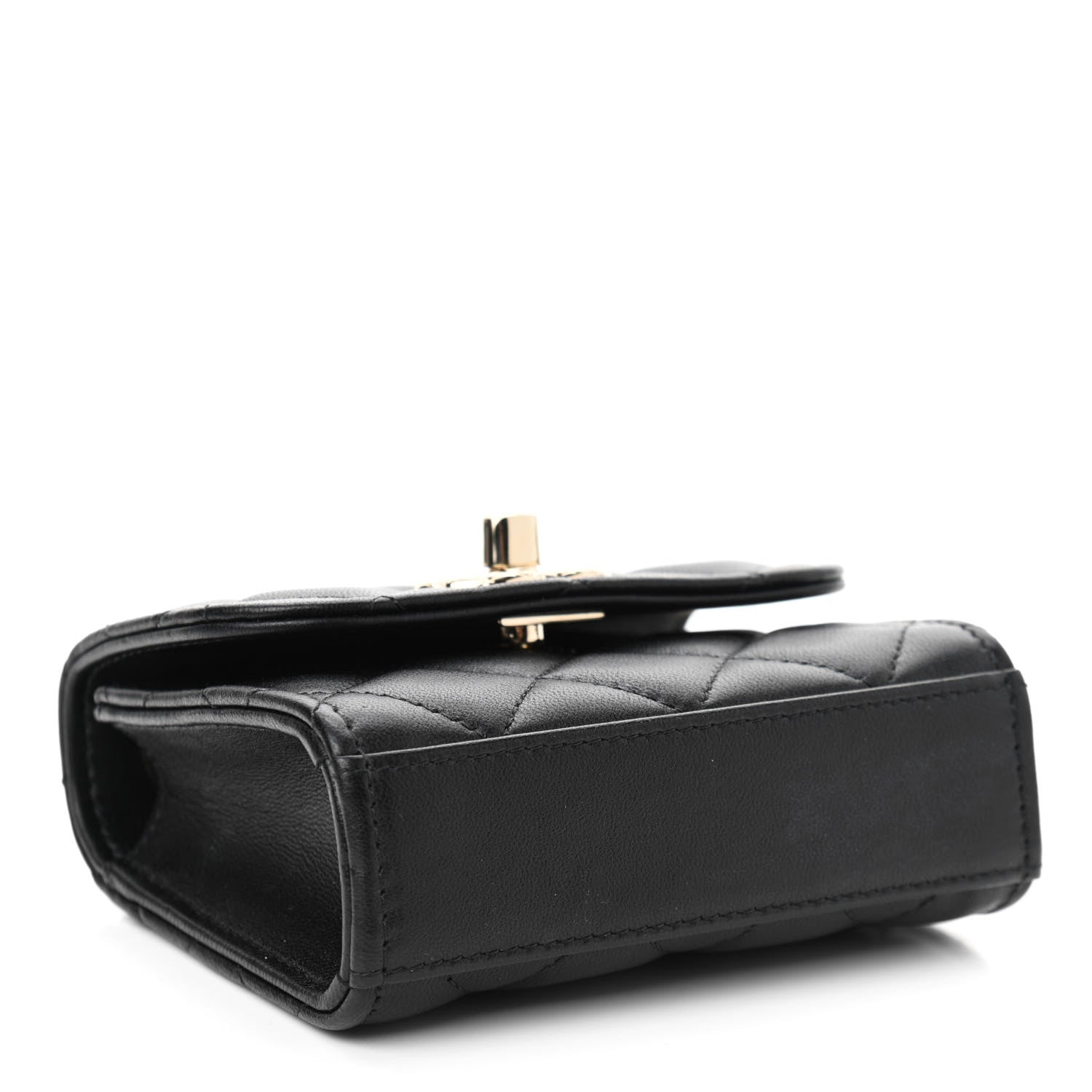Chanel Lambskin Quilted Mini Trendy CC Chain Wallet Black 4 of 11