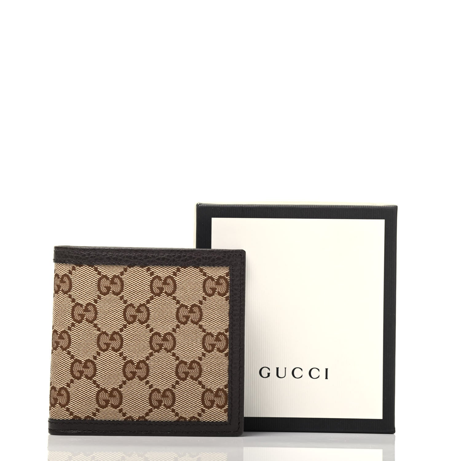 Gucci Monogram Bi-Fold Wallet Dark Brown 8 of 8