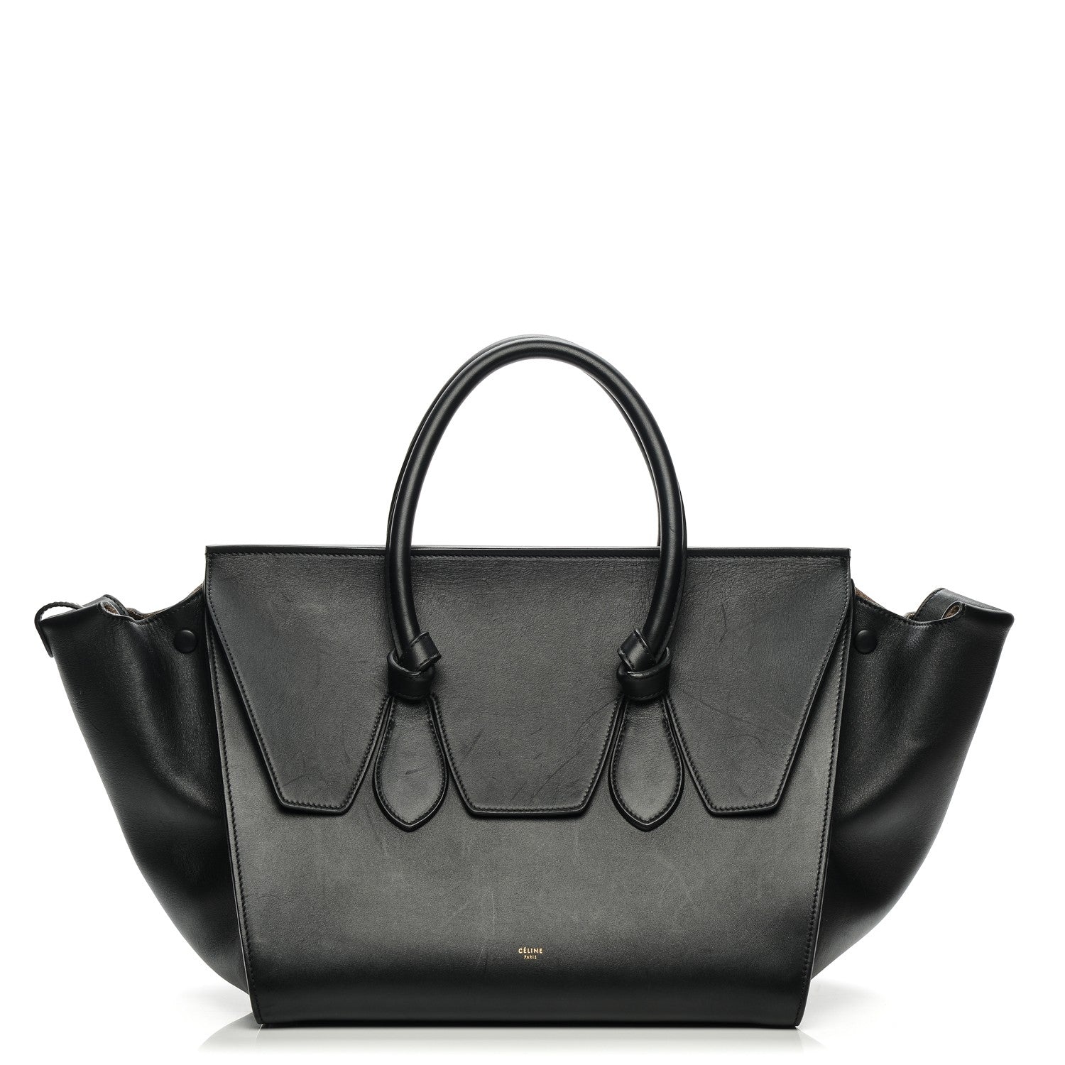 Celine Smooth Calfskin Large Tie Knot Tote Black 1 of 8