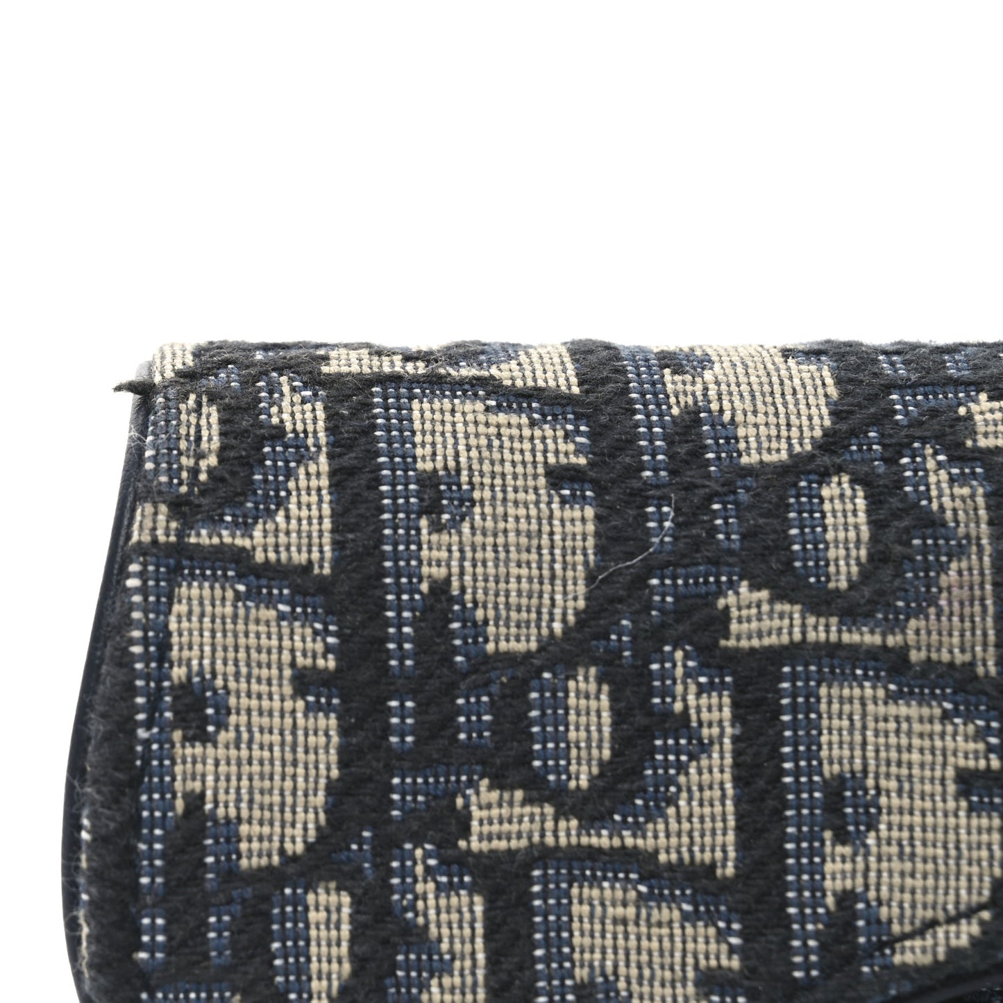 Oblique Saddle 5-Gusset Card Holder Blue