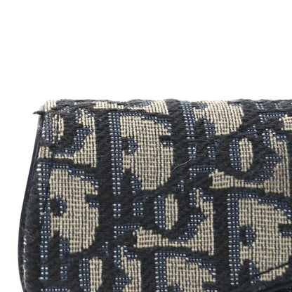 Christian Dior Oblique Saddle 5-Gusset Card Holder Blue 8 of 9