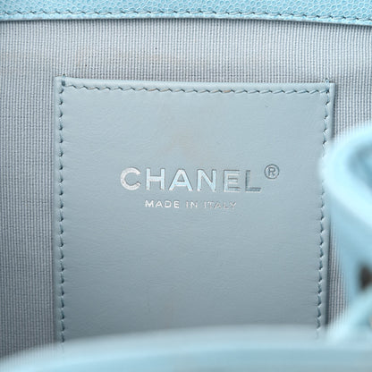 Chanel Shaded Caviar Quilted Lacquered CC My Everything Drawstring Backpack Blue Light Blue 6 of 10